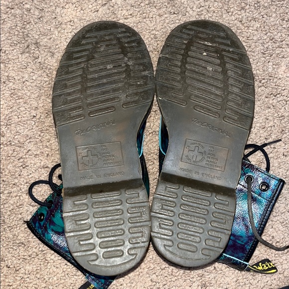 Dr. Martens VTG Vintage Made in England MIE 1460 Rub Off Tie Dye Marble Boot UK5 - Picture 8 of 10
